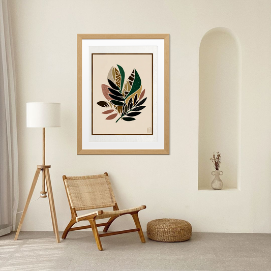 Bohemian Serenity – Leaf Wall Art Print II