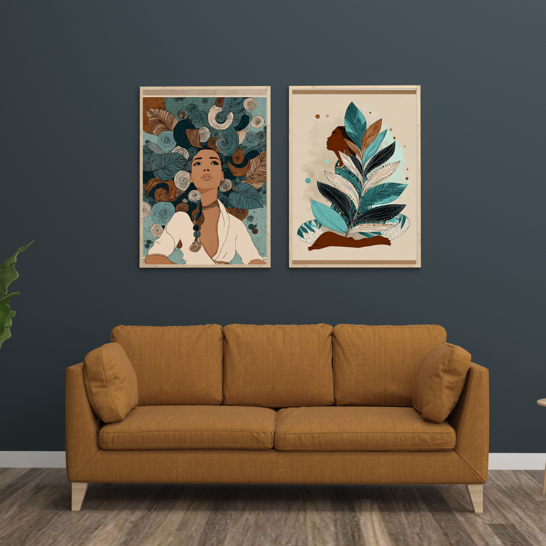Bohemian Essence – Nature-Inspired Gallery Wall Set