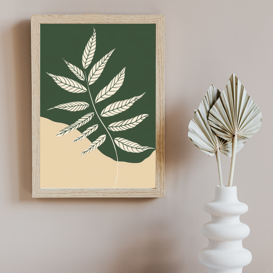 Bohemian Flora – Line Art Flower Wall Art Print