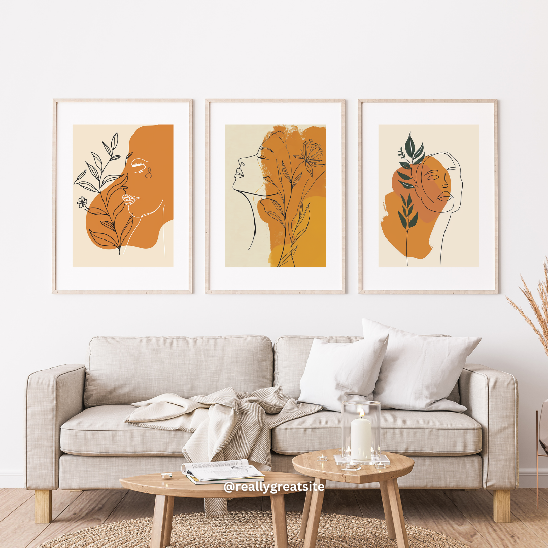 Bohemian Harmony – Line Art Gallery Wall Set