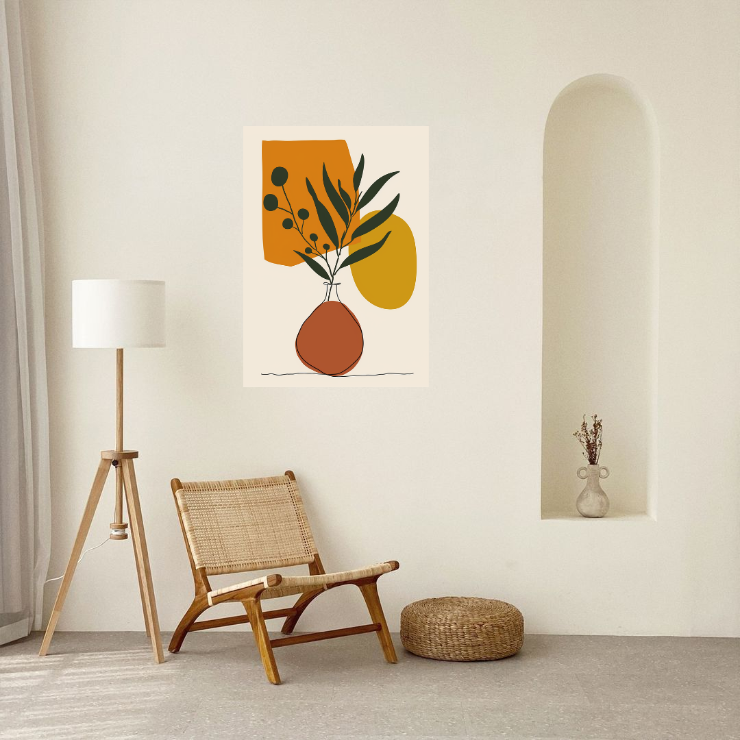 Bohemian Botanicals – Full Pot Plant Wall Art Print